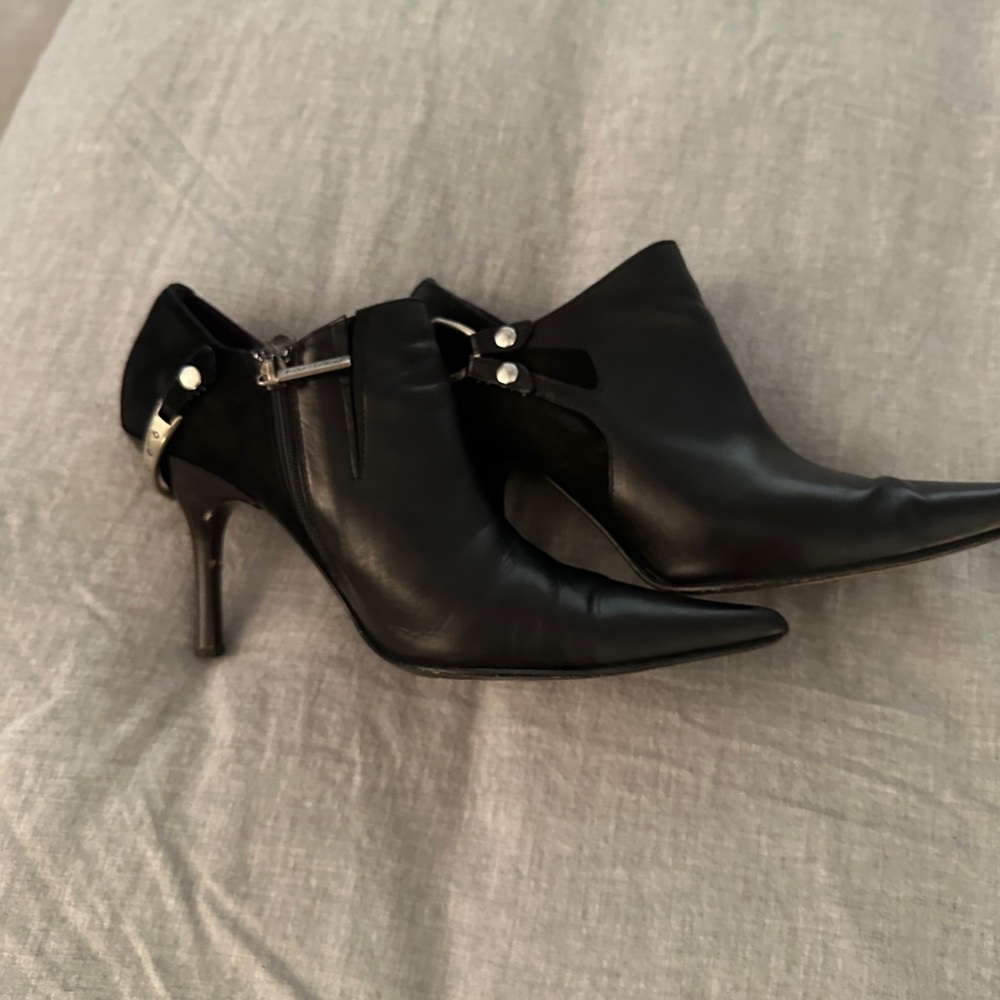 Donald Pliner Couture leather & suede booties